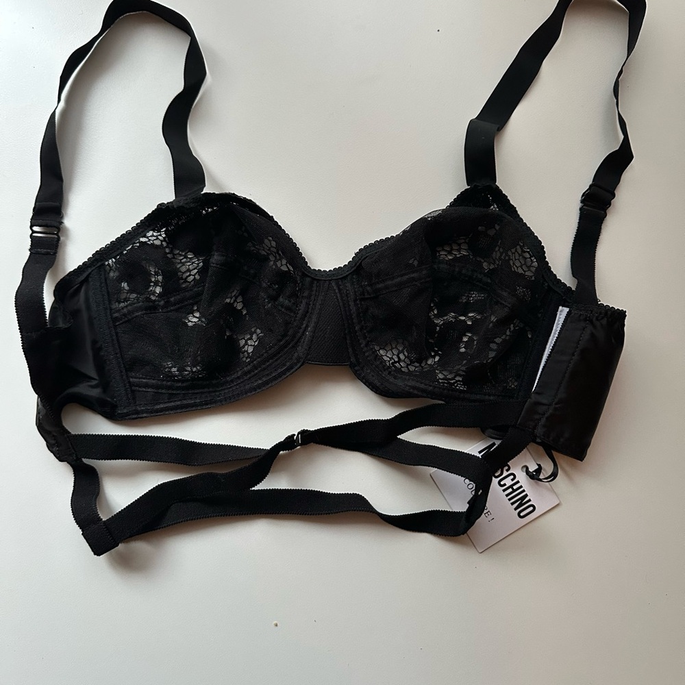 Black Lace Bra by Moschino